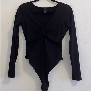 Victoria Secret long sleeve black body suit